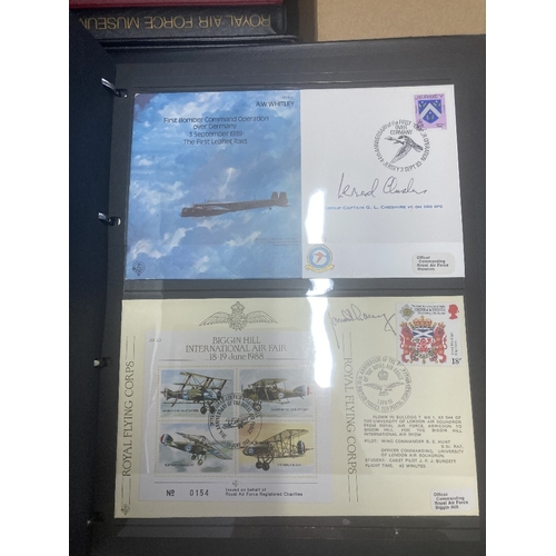 153 - STAMPS POSTAL HISTORY : Large box of RAF and Bomber Command covers, many signed  including one signe... 