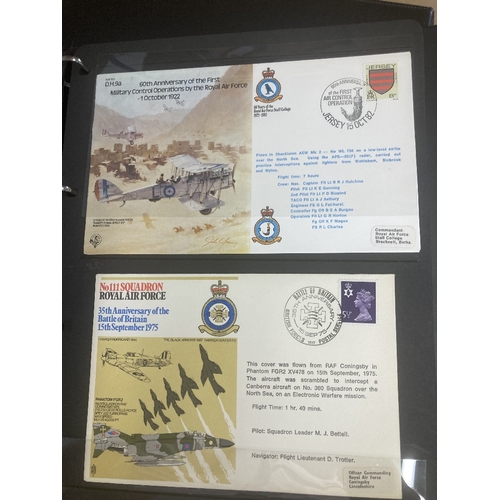 153 - STAMPS POSTAL HISTORY : Large box of RAF and Bomber Command covers, many signed  including one signe... 