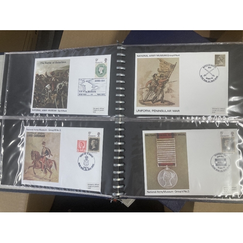 155 - STAMPS POSTAL HISTORY : Mixed box of stamps FDC's and RAF and Royal Engineers covers, many signed