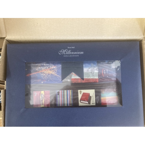 237 - STAMPS GREAT BRITAIN : Presentation packs 1978 to 2007 in four albums and a box of millenium issues