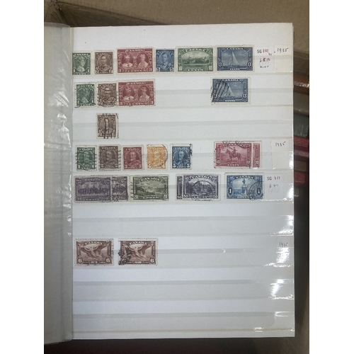 41 - STAMPS : BRITISH COMMONWEALTH, large box with 17 stockbooks with a good range of mint or used issues... 