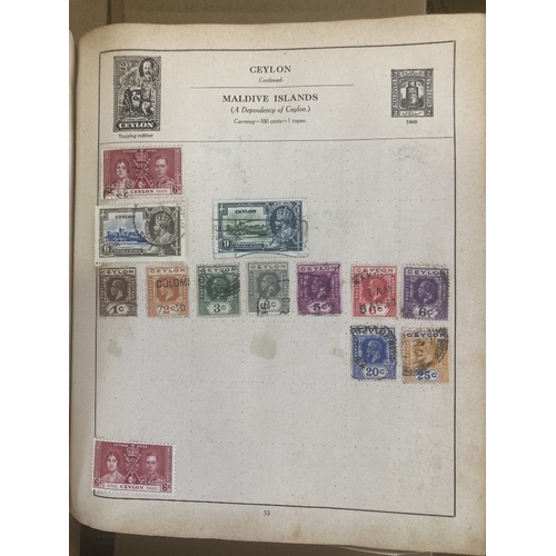 76 - STAMPS : Mixed All World box of albums and stock books, some postal history and a few GB presentatio... 