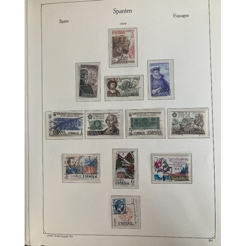 124 - STAMPS : Mixed box of All World albums including reasonable amount of Spain and Portugal