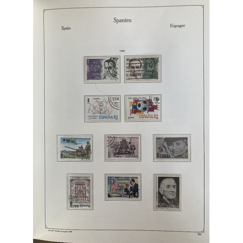 124 - STAMPS : Mixed box of All World albums including reasonable amount of Spain and Portugal