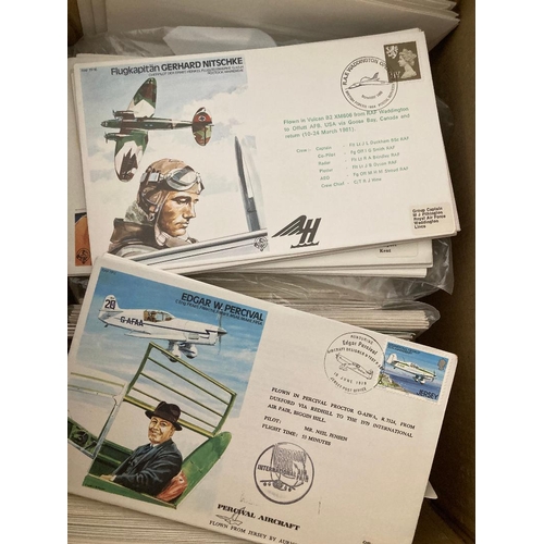 140 - CHARITY STAMPS : RAF and first flight covers (100's) being sold on behalf of Pilgrims Hospice Ashfor... 