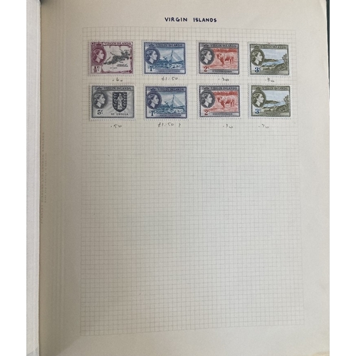 42 - STAMPS : WORLD, box with 13 albums or stockbooks, with lots of Commonwealth material with useful Aus... 