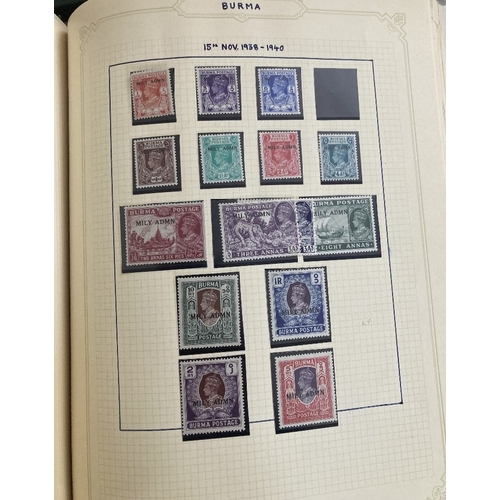 42 - STAMPS : WORLD, box with 13 albums or stockbooks, with lots of Commonwealth material with useful Aus... 