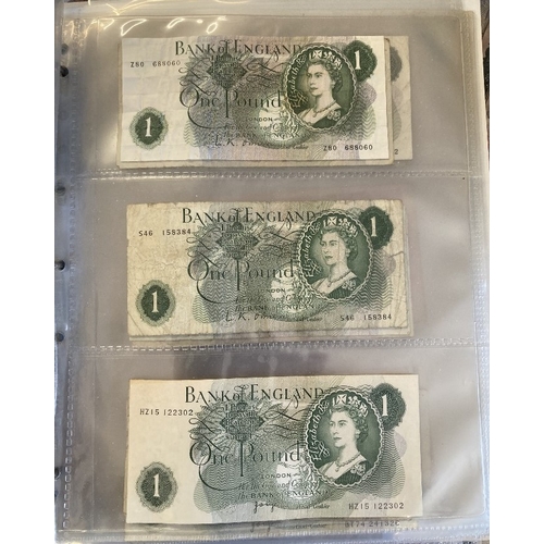 34 - BANK NOTES : Collection of used GB and World Bank notes values to 10/- (45)