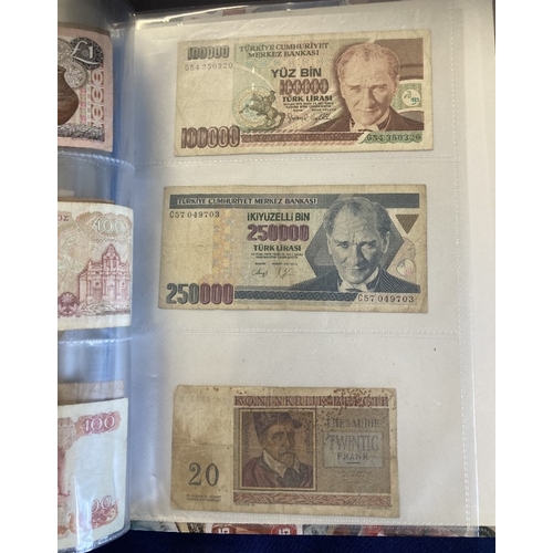 34 - BANK NOTES : Collection of used GB and World Bank notes values to 10/- (45)