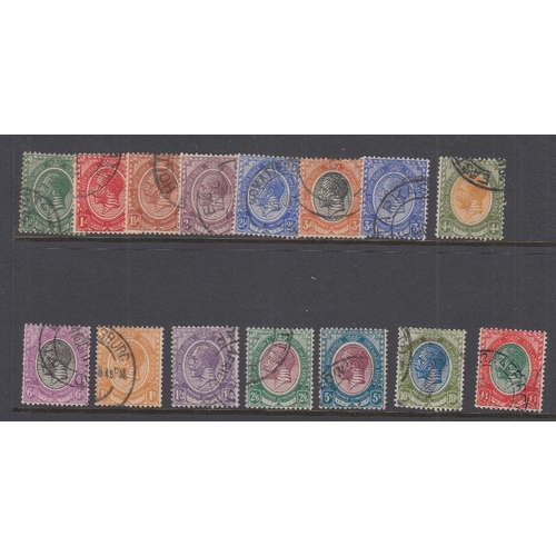 589 - STAMPS SOUTH AFRICA 1913 fine used set to £1 SG 3-17