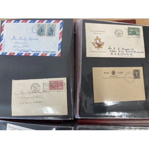 160 - STAMPS POSTAL HISTOIRY : WORLD, two cover albums with 155 covers, cards, postal stationery etc. Much... 