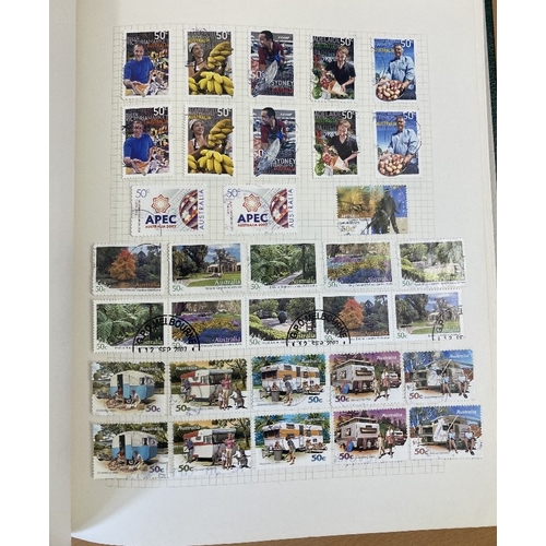 372 - STAMPS AUSTRALIA : 1953 to 2011 used QEII collection in two albums including miniature sheets, sheet... 