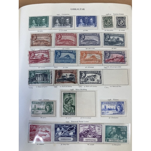 46 - STAMPS : BRITISH COMMONWEALTH GVI Red Crown album, good condition, mint and used, reasonably filled ... 