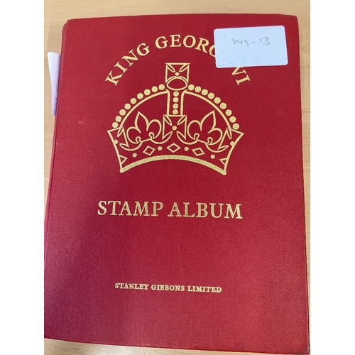 46 - STAMPS : BRITISH COMMONWEALTH GVI Red Crown album, good condition, mint and used, reasonably filled ... 