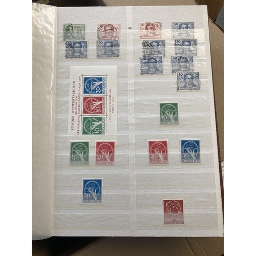 477 - STAMPS GERMANY Various albums and stockbooks with German States, Third Reich and post war Germany, s... 