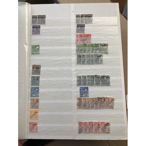 477 - STAMPS GERMANY Various albums and stockbooks with German States, Third Reich and post war Germany, s... 