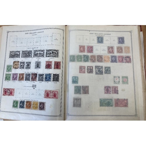 55 - STAMPS : BRITISH COMMONWEALTH, Ideal Vol 1 & Vol 2 printed albums, each with a splattering of mint &... 