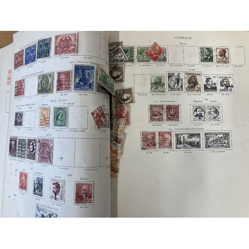 62 - STAMPS: BRITISH COMMONWEALTH, mint & used George VI stamp in a SG Crown printed album. Has a good ra... 