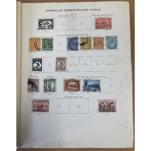 69 - STAMPS : BRITISH COMMONWEALTH, New Ideal album with a mint and used splattering of stamps throughout... 