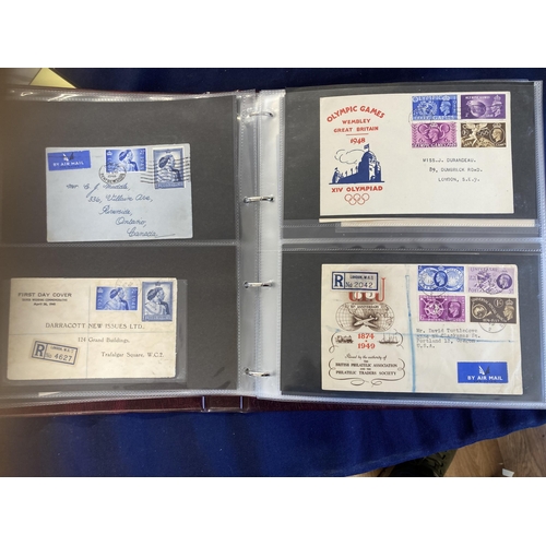 320 - STAMPS FIRST DAY COVERS : Album of mainly pre 1970 FDC's including 1935 Jubilee, 1948 Wedding etc, a... 