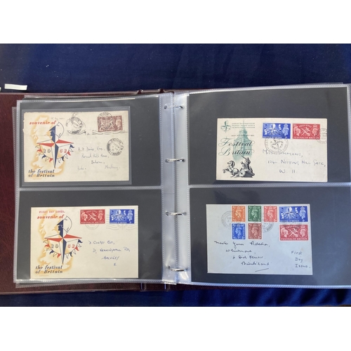 320 - STAMPS FIRST DAY COVERS : Album of mainly pre 1970 FDC's including 1935 Jubilee, 1948 Wedding etc, a... 