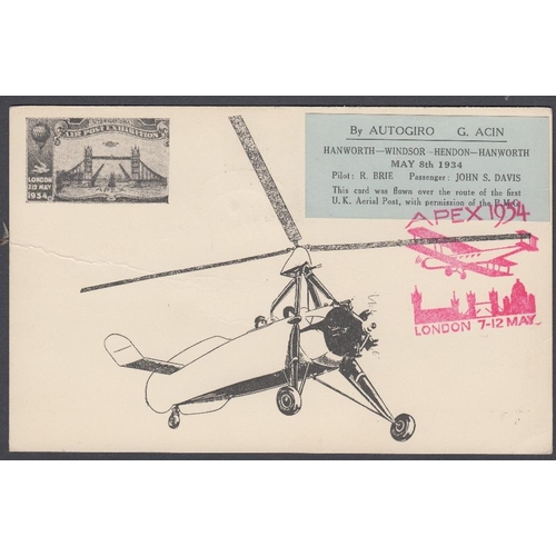 150 - STAMPS AIRMAIL Collection of 1911 Aerial Post covers and cards including various colour envelopes, E... 