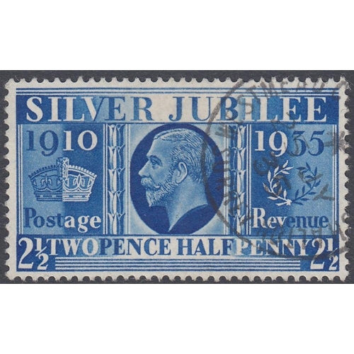 354 - STAMPS GREAT BRITAIN 1935 PRUSSIAN BLUE 2 1/2d fine used, one of the rarest stamps of Great Britain ... 