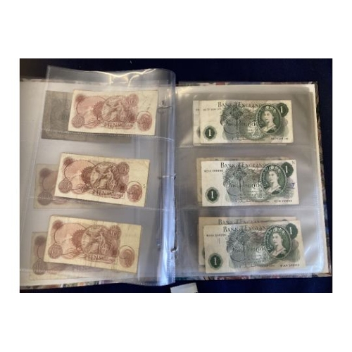 29 - BANK NOTES : Collection of used GB and World Bank notes values to 10/- (45)