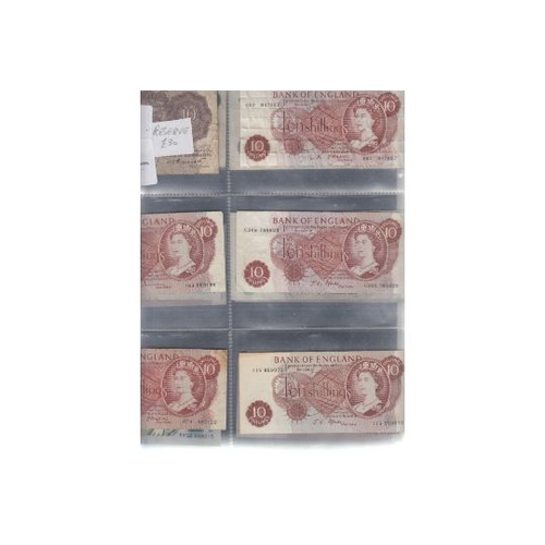 30 - BANK NOTES : Accumulation of old used bank notes, mainly GB but a few Foreign values to 10/-