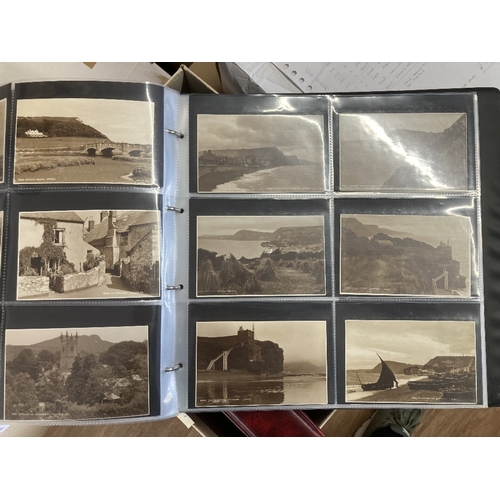 169 - Box of various albums of mainly modern postcards (100's)