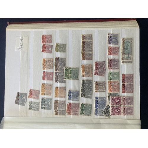 51 - STAMPS : Mixed box of mainly British Commonwealth in stock books and albums, Hong Kong, Jamaica, New... 