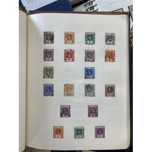 54 - STAMPS : BRITISH COMMONWEALTH, box with six albums with 1000s of mint or used issues. Some useful U/... 