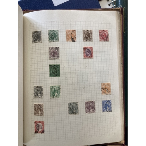 54 - STAMPS : BRITISH COMMONWEALTH, box with six albums with 1000s of mint or used issues. Some useful U/... 