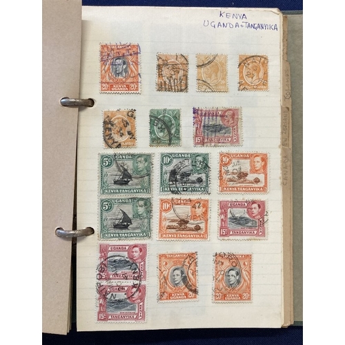 42 - STAMPS : Album of Great Britain and Commonwealth plus two small albums noted to include Penny Black ... 