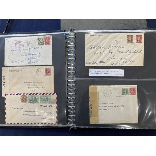 162 - STAMPS POSTAL HISTORY CANADA, album of postal stationery and covers QV to GVI period, good lot inclu... 