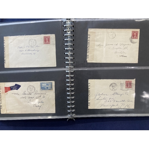 162 - STAMPS POSTAL HISTORY CANADA, album of postal stationery and covers QV to GVI period, good lot inclu... 