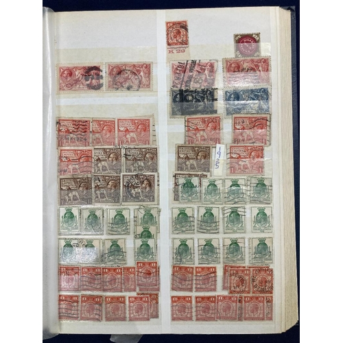 179 - STAMPS GREAT BRITAIN Used accumulation EDVII to GV in blue stockbook, duplicated but not checked for... 