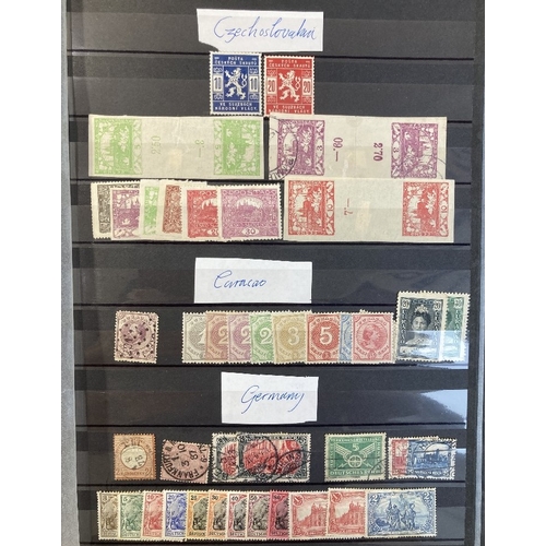 32 - STAMPS : Stockbook with mint and used Foreign, lots of better sets and stamps noted . China includin... 