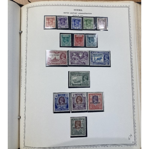 59 - STAMPS : BRITISH ASIA, old-time printed album with mint & used, including some good Pakistan with 19... 