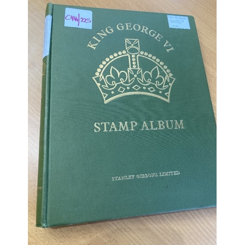 68 - STAMPS : BRITISH COMMONWEALTH, George VI printed Crown album in fair condition with a splattering of... 