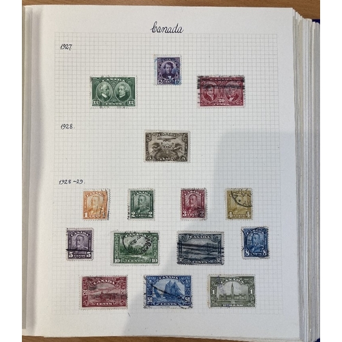 71 - STAMPS : QV to early QEII British Commonwealth collection in F Godden album mint and used, early Can... 