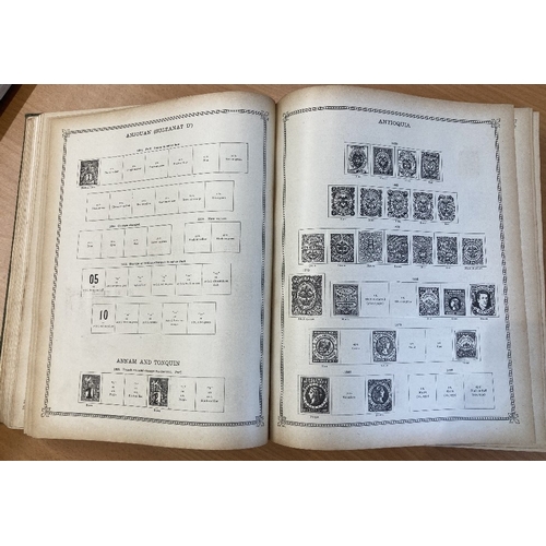 87 - STAMPS : IDEAL PRINTED ALBUM, a sparsely filled 1921 edition, Volume 1 album, for issues up to 1914-... 