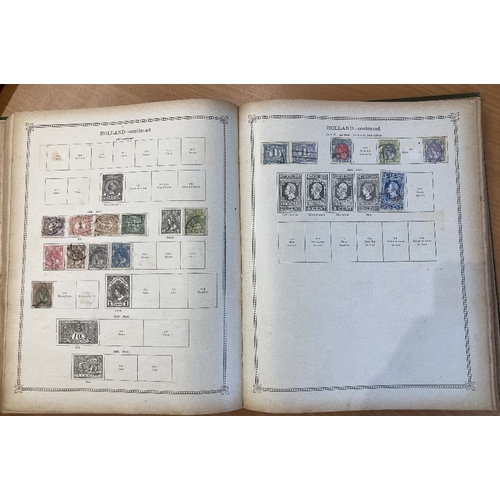 87 - STAMPS : IDEAL PRINTED ALBUM, a sparsely filled 1921 edition, Volume 1 album, for issues up to 1914-... 