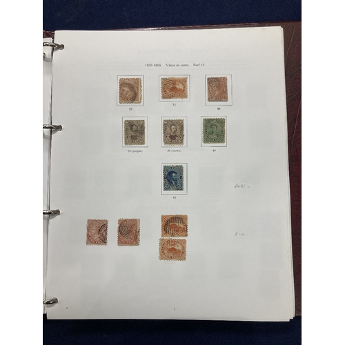 446 - STAMPS CANADA 1851 to 1977 used collection in a SG printed album. Includes some useful QV small & la... 