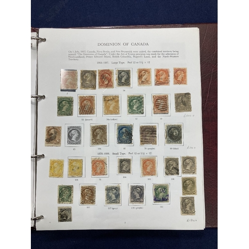 446 - STAMPS CANADA 1851 to 1977 used collection in a SG printed album. Includes some useful QV small & la... 