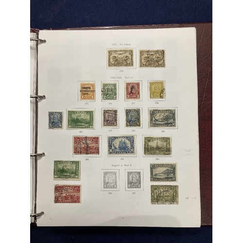 446 - STAMPS CANADA 1851 to 1977 used collection in a SG printed album. Includes some useful QV small & la... 