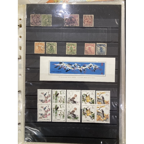 457 - STAMPS CHINA Albums with various mint and used including a few sets. With early to modern issues wit... 