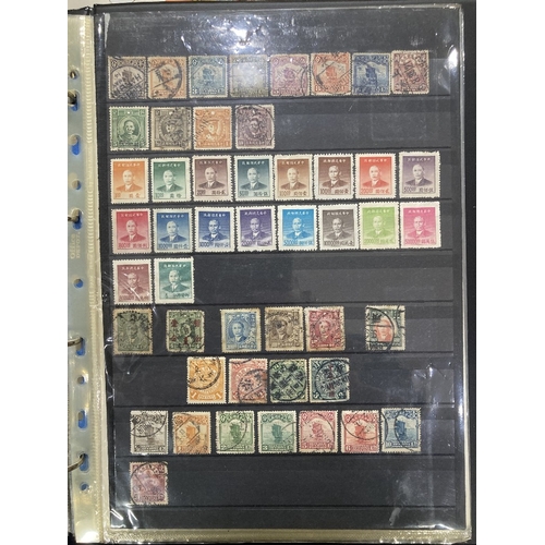 457 - STAMPS CHINA Albums with various mint and used including a few sets. With early to modern issues wit... 