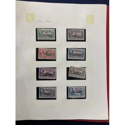 469 - STAMPS FALKLAND IS DEPENDENCIES, 1944 to 1985 mint collection with all four GVI overprinted sets, GV... 