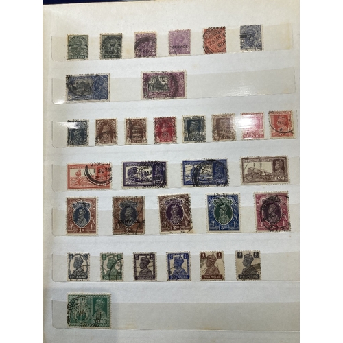 104 - STAMPS : Mixed All World box of albums including many early stamps India, Australia etc